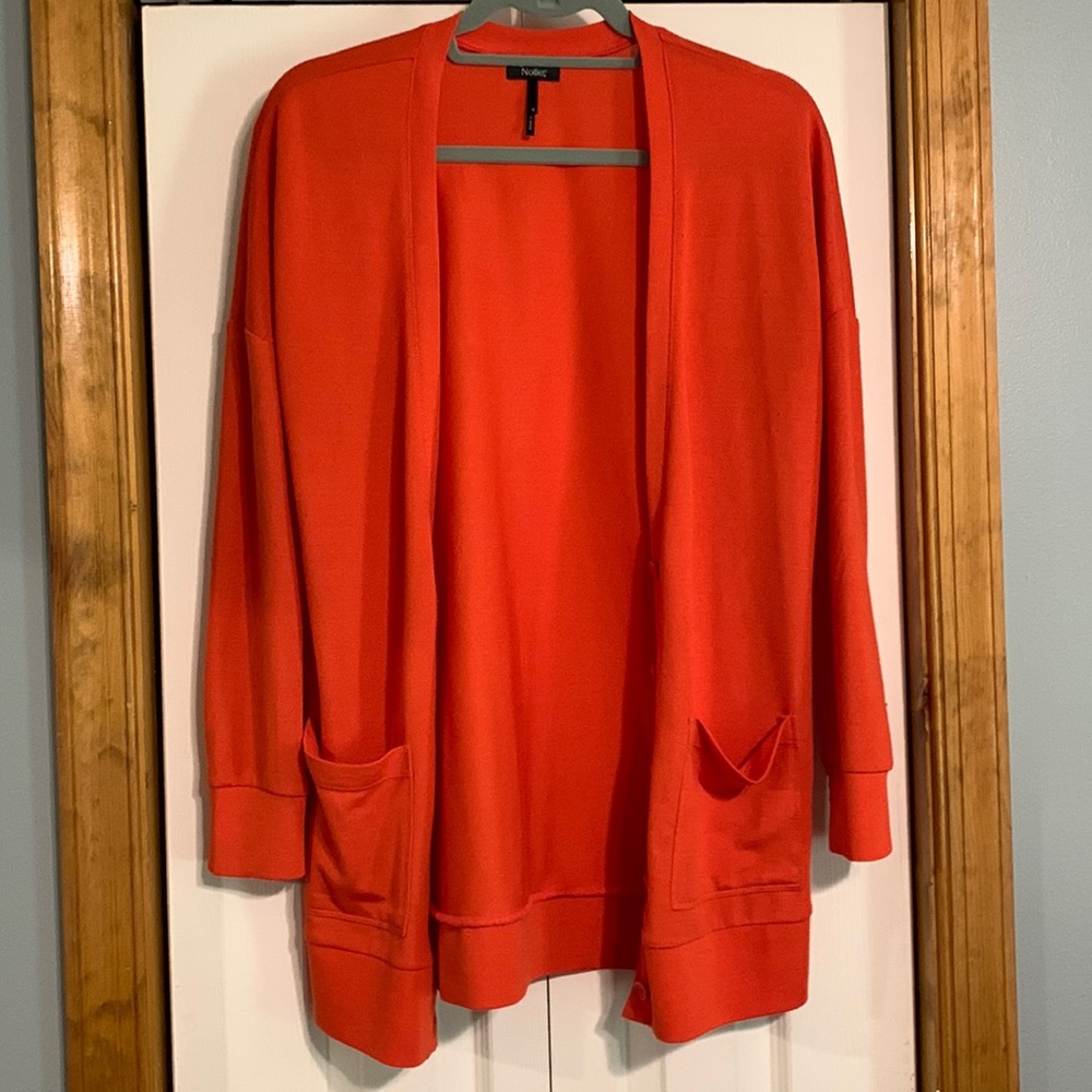 Orange cardigan